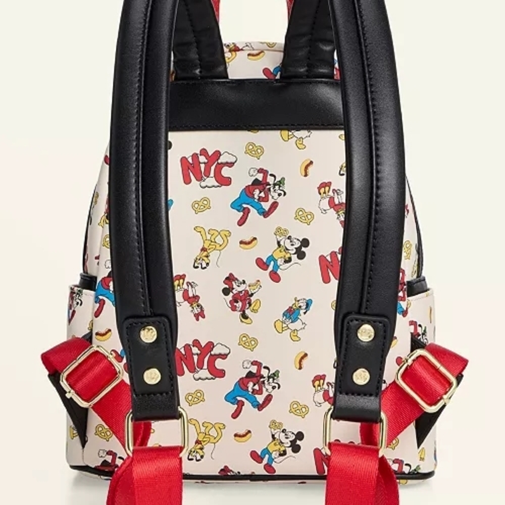 Disney Loungefly Macy's Mickey and Minnie Backpack - Red, Black, and White - Picture 5 of 5